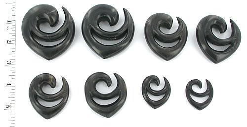DEKU Shield Kayu Areng/Black Wood Earrings Body Jewelry - Price Per 1