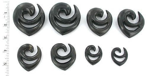 DEKU Shield Kayu Areng/Black Wood Earrings Body Jewelry - Price Per 1