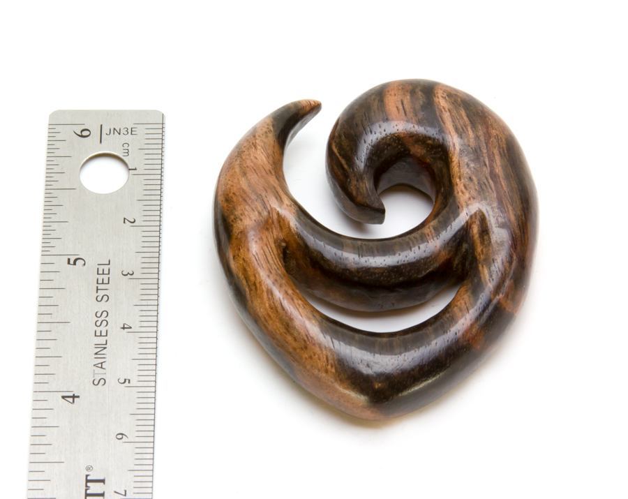 DEKU Shield Kayu Areng/Black Wood Earrings Body Jewelry - Price Per 1