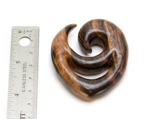 DEKU Shield Kayu Areng/Black Wood Earrings Body Jewelry - Price Per 1