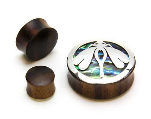 Dragonfly Negative Space Art Plugs - 12mm-34mm - Price Per 2