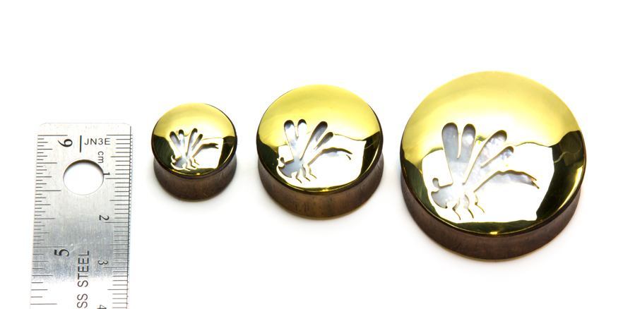 Hornet Negative Space Art Plugs - 12mm-38mm - Sold in Pairs