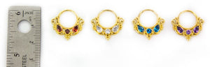 18g Gold Plated Septum or Earring Jewelry