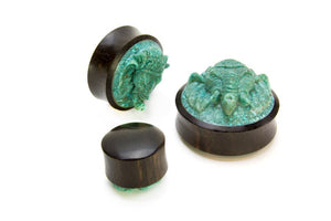 Carved Turquoise GANESHA Organic Jewelry - 14mm - 50mm Price Per 1