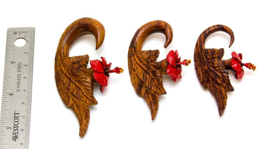 Paradise Found Red Tiger Wood Hanger - Price Per 2