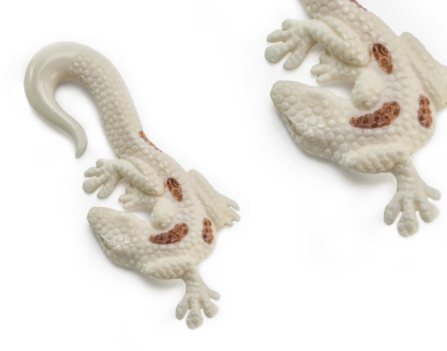 Lucky Lizard Natural Organic BONE Body Jewelry - Price Per 2