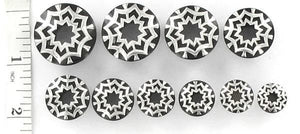 STAR WEB SILVER Plug Horn Organic Ear Jewelry - Price Per 1