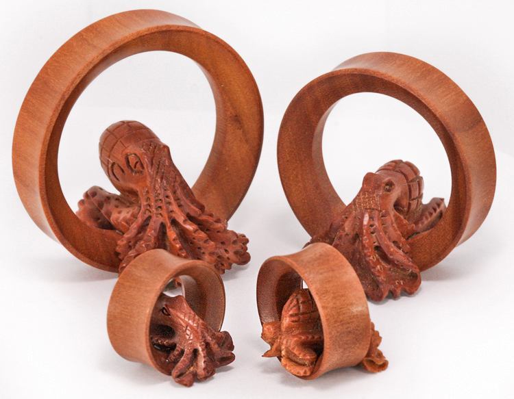 3D OCTOPUS on SABA Wood Tunnel 20mm up to 50mm - Price Per 1