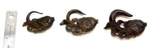Koi Fish Areng Wood Ear Hanger - 3mm-12mm - Price Per 1