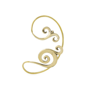 Polished Brass Spiral Filigree Ear Wrap – Price Per 2