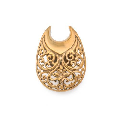 Brass Filigree Bib Saddle Hanger — Price Per 1