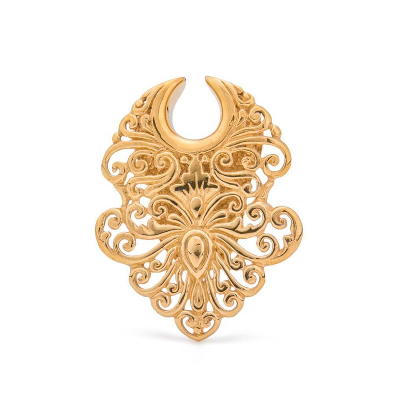 Arrow-Shaped Filigree Brass Saddle Hangers — Price Per 2