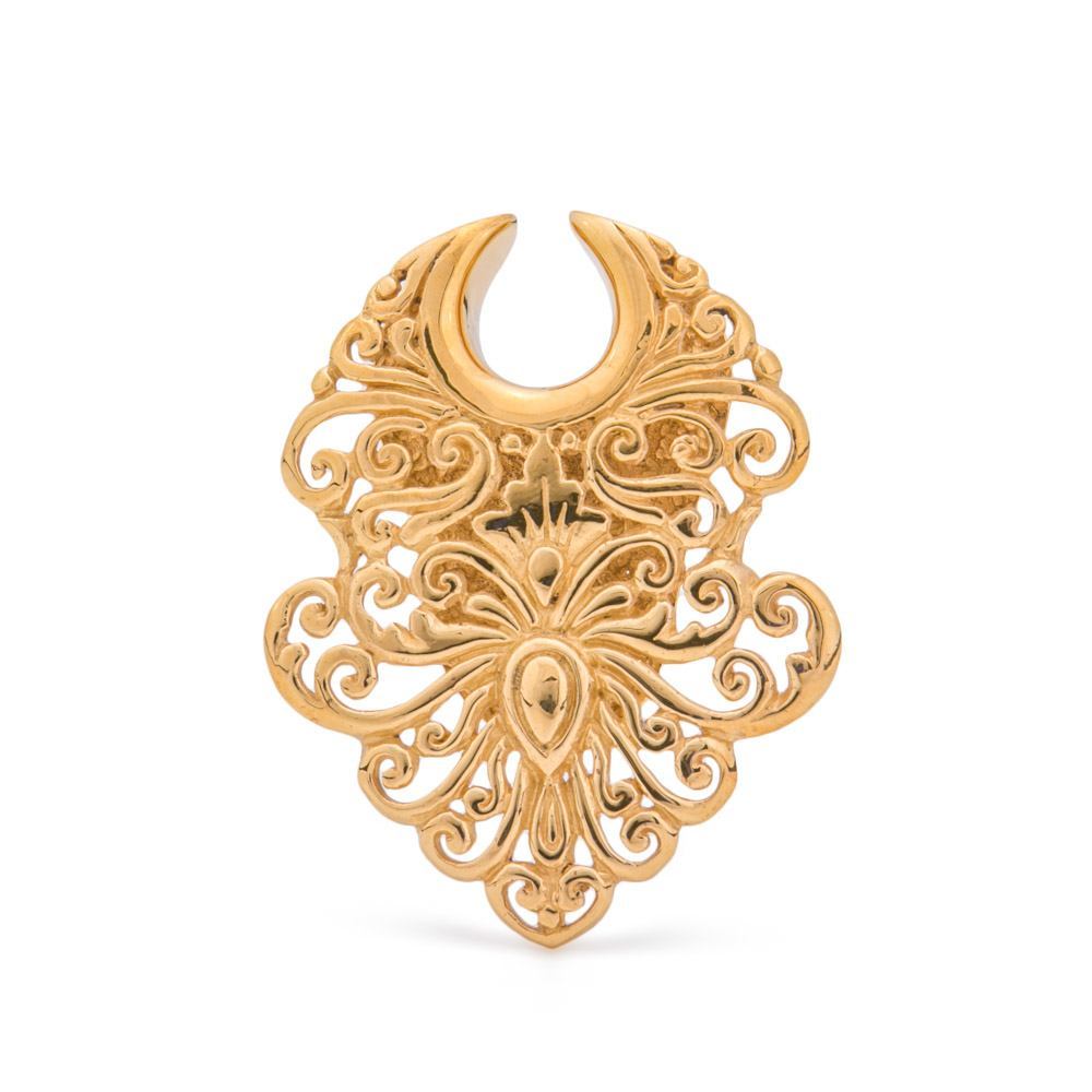 Arrow-Shaped Filigree Brass Saddle Hangers — Price Per 2