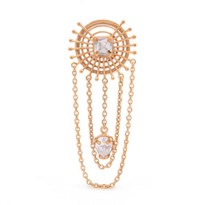 Gold Plated Radial Burst Tunnel with Chains — Price Per 1