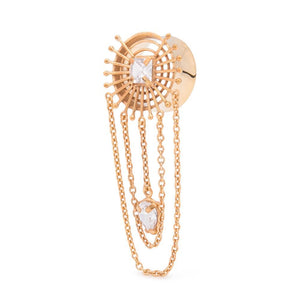 Gold Plated Radial Burst Tunnel with Chains — Price Per 1