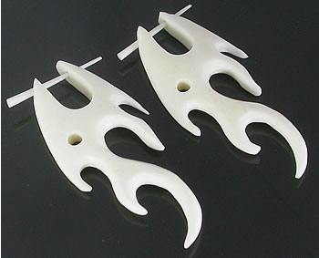 Ghost Talker Organic Body Jewelry Bone Pick Earrings - Price Per 2