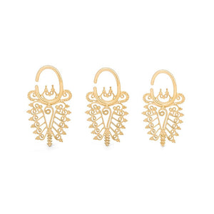 Soul Searcher Yellow Gold Plated Ear Hanger — Price Per 1