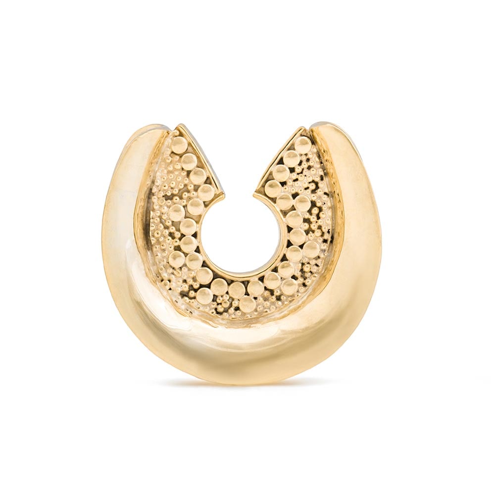 Horseshoe Gold Plated Saddle Plug — Price Per 1
