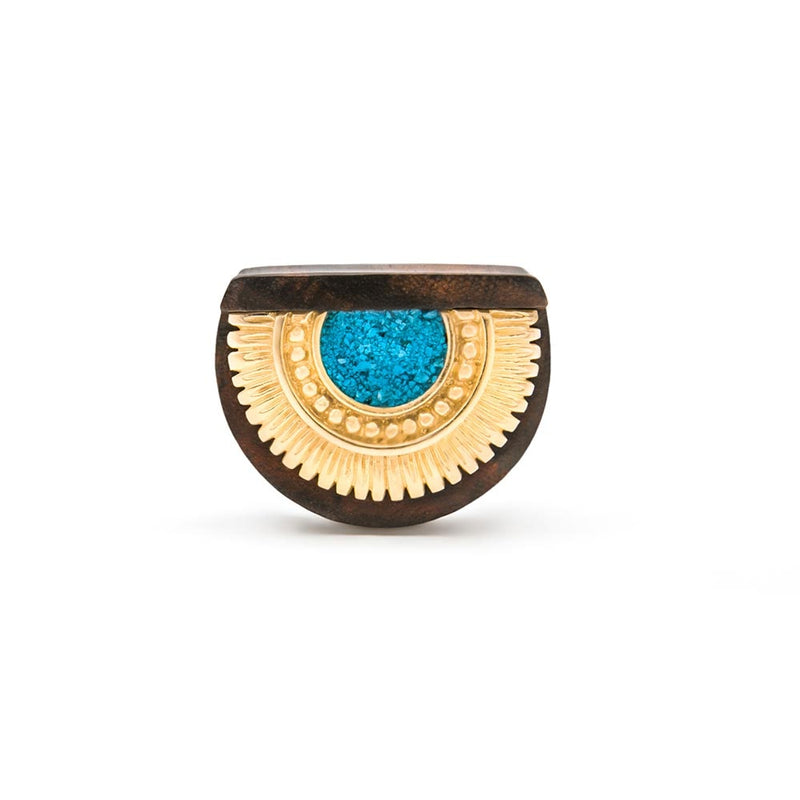 Summer Bloom Sono Wood Half Moon Plug — Price Per 1