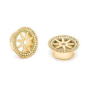 Radial Starshine Yellow Gold Plated Plug — Price Per 1
