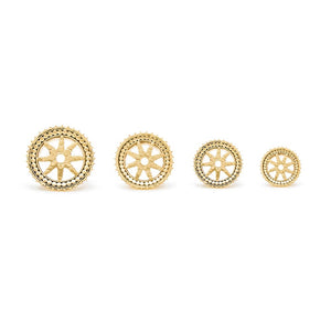 Radial Starshine Yellow Gold Plated Plug — Price Per 1