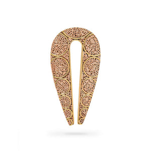 Perfect Storm Brass Ear Weight with Copper Beading — Price Per 1