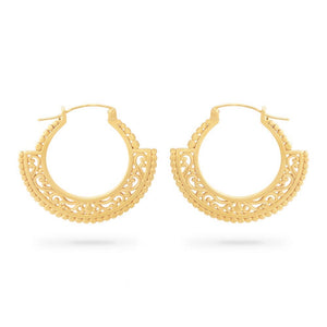18g Round Filigree Pressed Bead Earrings — Price Per 2