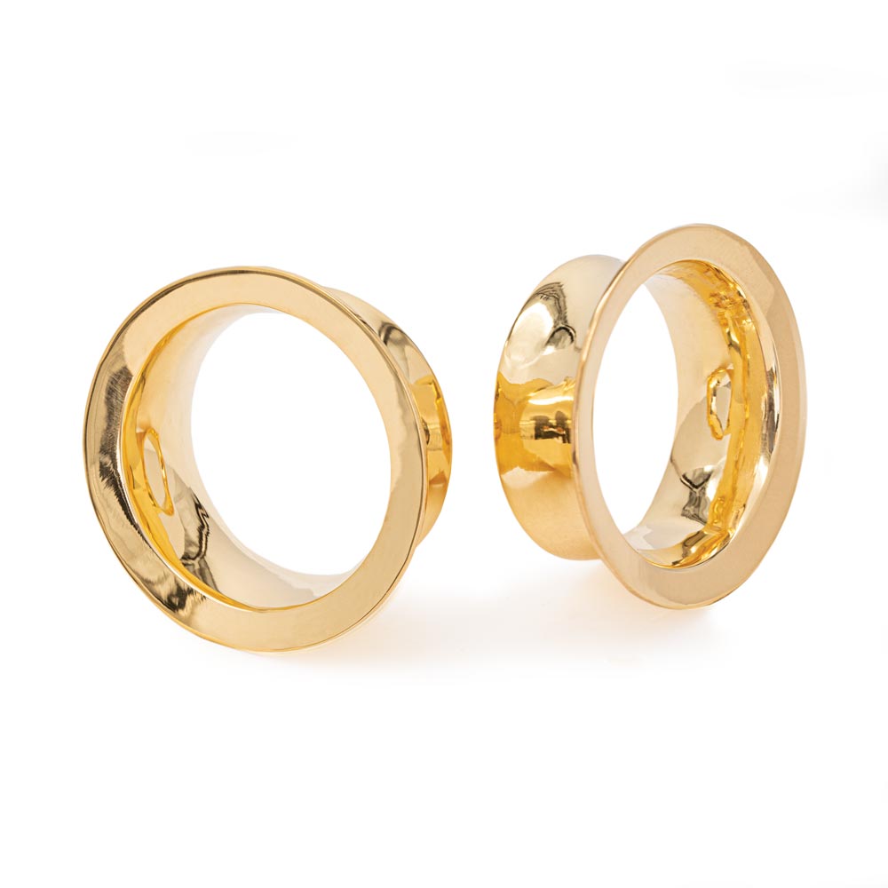 Gold Plated Mayan Flared Simple Eyelet — Price Per 2