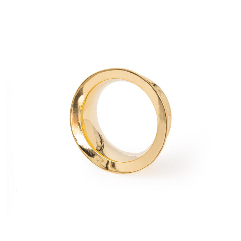 Gold Plated Mayan Flared Simple Eyelet — Price Per 2