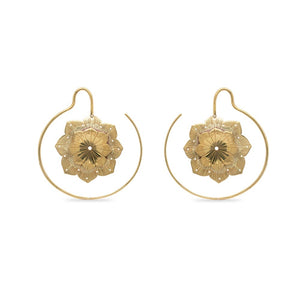 12g Replete Daffodil Brass Earrings — Price Per 2