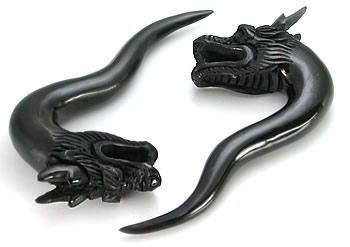 Dragons Head Hanger Organic Horn Body Jewelry - Price Per 1