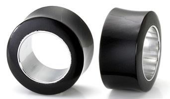 Horn Tunnel with Sterling Silver Interior Organic Plug 8mm-24mm - Price Per 1