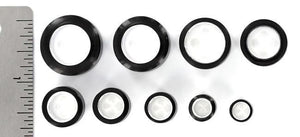 Horn Tunnel with Sterling Silver Interior Organic Plug 8mm-24mm - Price Per 1