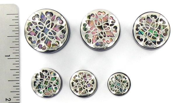 Georgeous .925 Silver Cap Horn Organic Plug 12mm-24mm - Price Per 1