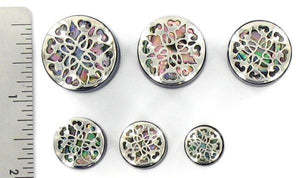 Georgeous .925 Silver Cap Horn Organic Plug 12mm-24mm - Price Per 1