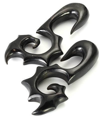 Mulciber Wholesale Horn Hanger Organic Body Jewelry 12g - 00g - Price Per 1