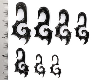 Mulciber Wholesale Horn Hanger Organic Body Jewelry 12g - 00g - Price Per 1