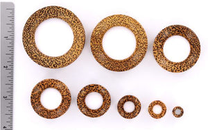 Coconut Wood Tunnel - Organic Body Jewelry 5mm up to 51mm - Price Per 1
