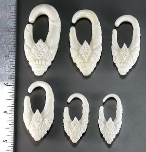 Baroque Carved Bone Hanger — Price Per 1