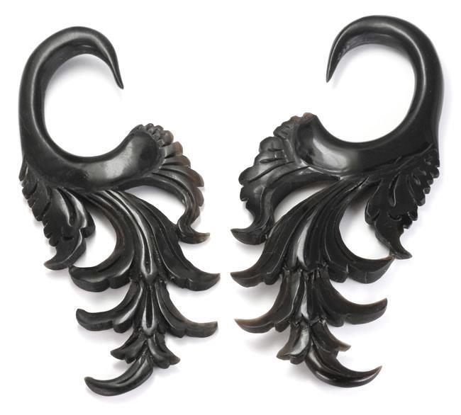 THE ESSENCE Wholesale Horn Hanger Organic Body Jewelry 12g - 00g - Price Per 1
