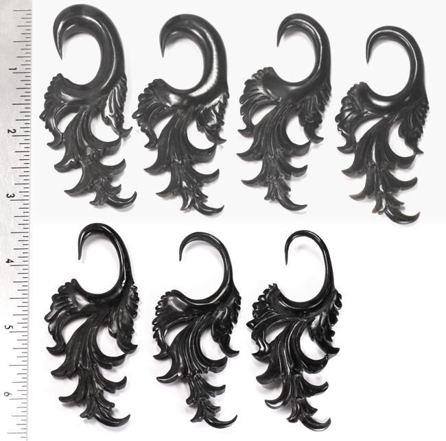 THE ESSENCE Wholesale Horn Hanger Organic Body Jewelry 12g - 00g - Price Per 1