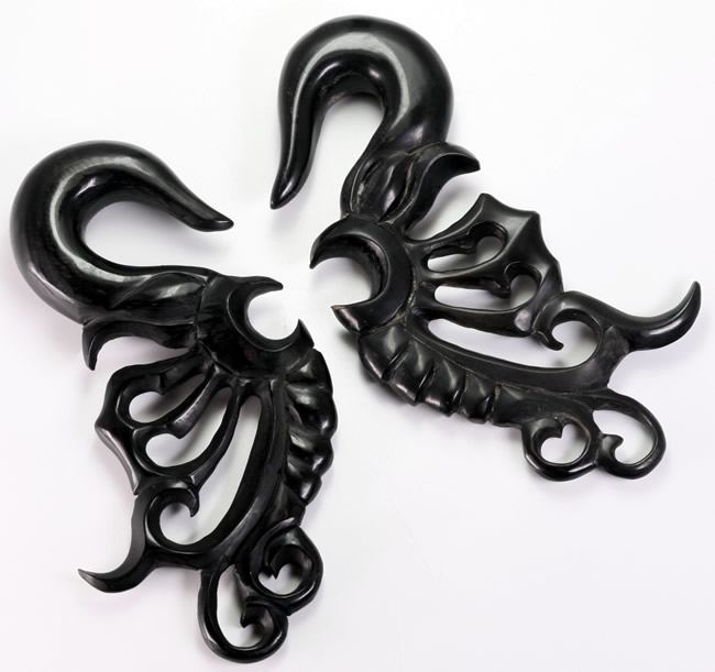 UNDEAD SWAN Wholesale Horn Hanger Organic Body Jewelry 14g - 00g - Price Per 1