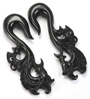 STATUESQUE Wholesale Horn Hanger Organic Body Jewelry 12g - 00g - Price Per 1