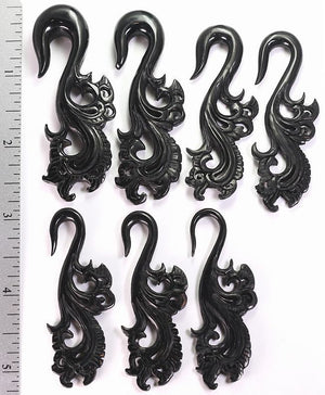 STATUESQUE Wholesale Horn Hanger Organic Body Jewelry 12g - 00g - Price Per 1