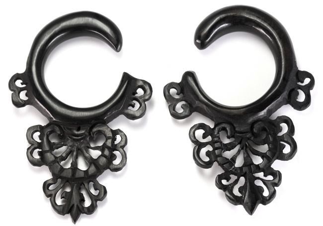 DOILY Wholesale Horn Hanger Organic Body Jewelry 12g - 00g - Price Per 1