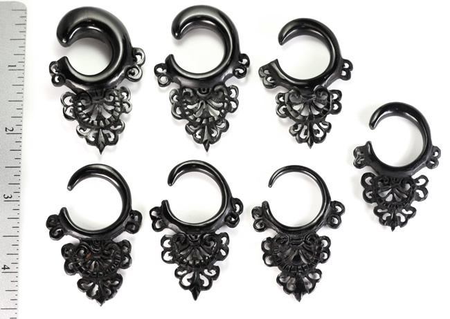 DOILY Wholesale Horn Hanger Organic Body Jewelry 12g - 00g - Price Per 1