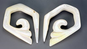 Mother of Pearl BOXY Hanger Organic Jewelry - 2mm - 8mm - Price Per 1