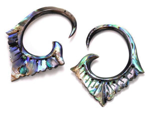 Kabho Style #5 Abalone Shell Hanger — 1.5mm to 2.5mm — Price Per 2