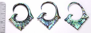 Kabho Style #5 Abalone Shell Hanger — 1.5mm to 2.5mm — Price Per 2