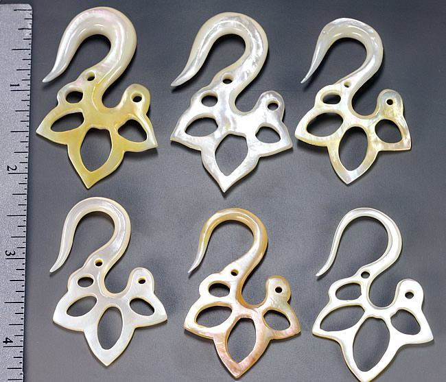 Mother of Pearl DESOLATION Hanger Organic Jewelry - 2mm - 8mm - Price Per 1